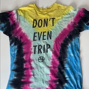 Men’s Tie Dye “Don’t Even Trip” Oversized (large)